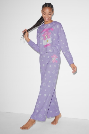 C&A Clockhouse Pyjama Bottoms Care Bears Nachtwäsche Damen Lila | VTQFN-4928