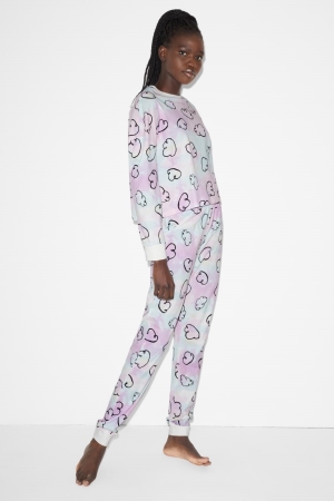 C&A Clockhouse Pyjama Patterned Nachtwäsche Damen Multicoloured | VITPX-0326