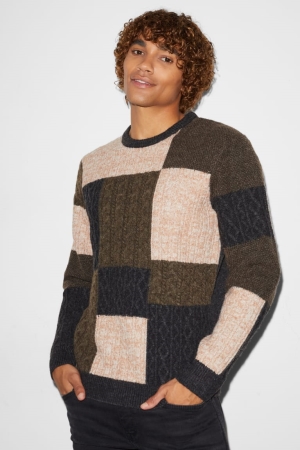 C&A Clockhouse Recycled Jumper Herren Beige Braun | MWPUE-9058