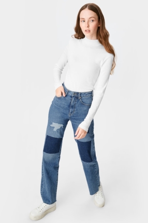C&A Clockhouse Relaxed Jeans Damen Blau | ATXEN-3846