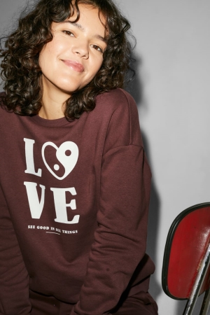 C&A Clockhouse Sweatshirts Damen Braun | MBSZO-7568