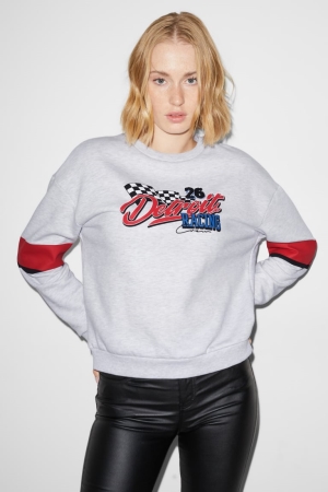 C&A Clockhouse Sweatshirts Damen Hellgrau | BAOLT-6058