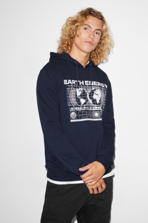 C&A Clockhouse Sweatshirts Herren Dunkelblau | GQVMW-9162