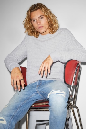 C&A Clockhouse Sweatshirts Herren Hellgrau | OCBSW-2476