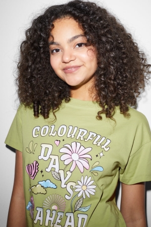 C&A Clockhouse T-shirts Damen Grün | ZXDTE-2670