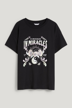 C&A Clockhouse T-shirts Damen Schwarz | SGJXP-0397