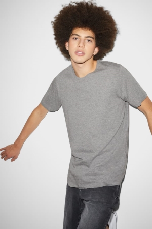 C&A Clockhouse T-shirts Herren Grau | BLQED-9310