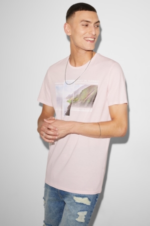 C&A Clockhouse T-shirts Herren Rosa | VCLON-6280