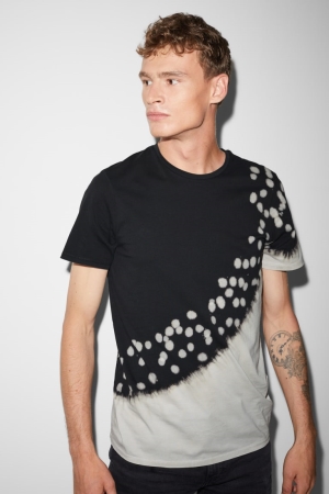 C&A Clockhouse T-shirts Herren Schwarz | LHDOB-1768
