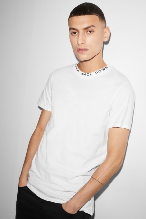 C&A Clockhouse T-shirts Herren Weiß | WATCM-6408
