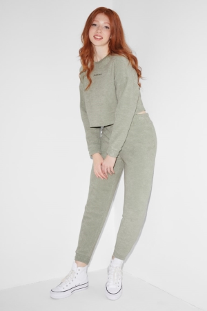 C&A Clockhouse Terry Cloth Joggers Hosen Damen Mintfarben Grün | NHKVU-0569