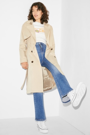 C&A Clockhouse Trench Mäntel Damen Beige | ARXNF-0397