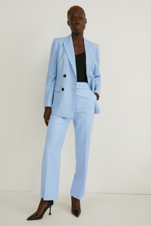 C&A Cloth High Taille Recycled Hosen Damen Hellblau | HWKBM-5094