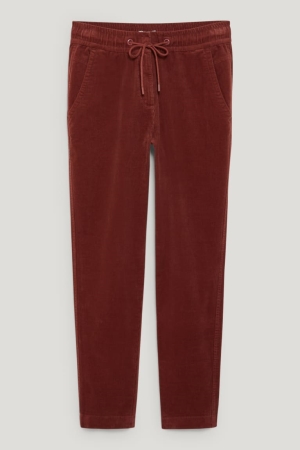 C&A Cloth Mid-rise Taille 4 Way Stretch Lycra® Hosen Damen Braun | EKBCZ-7509