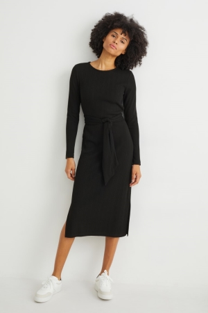 C&A Column Kleider Damen Schwarz | OVIRG-2068