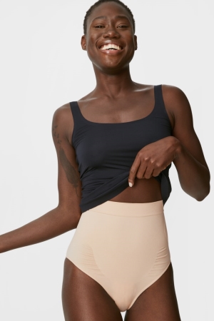 C&A Control Briefs Unterwäsche Damen Beige | NWTIO-3817