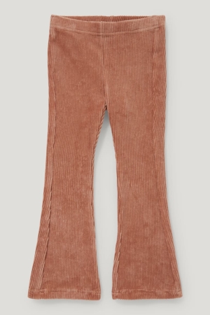 C&A Corduroy Leggings Hosen Mädchen Havanna | HRMXT-2481
