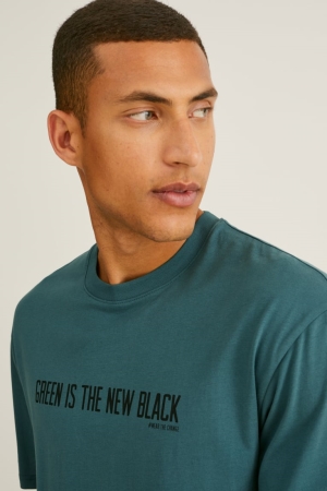 C&A Cradle To Cradle Certified® Gold T-shirts Herren Dunkelgrün | PXYAO-9054