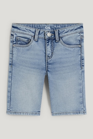 C&A Denim Bermuda Jeans Mädchen Blau Hellblau | MOUBE-1846