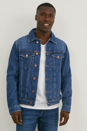 C&A Denim Jacke Herren Blau | ZVQHN-7539