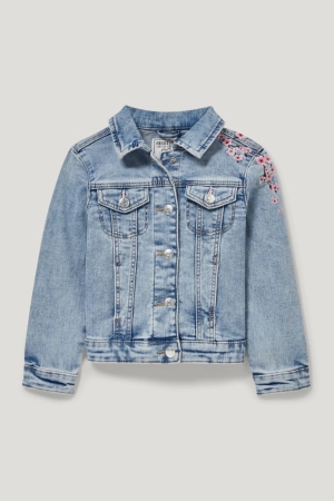 C&A Denim Jacke Mädchen Blau Hellblau | HGJDB-6531