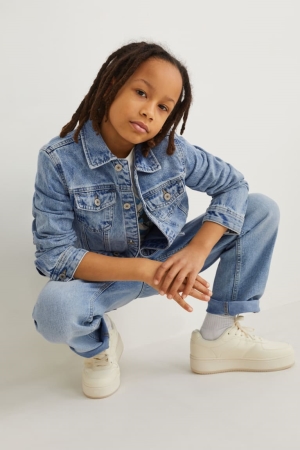 C&A Denim Jacke Mädchen Blau Hellblau | TEHMN-5487