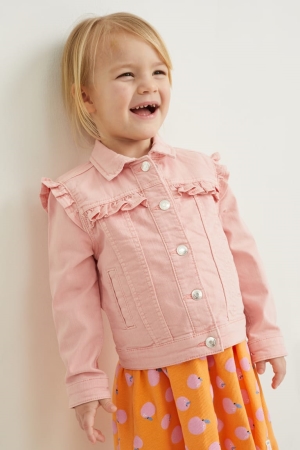 C&A Denim Jacke Mädchen Rosa | ZVUKA-9842