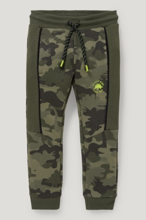C&A Dinosaur Joggers Hosen Jungen Khaki | MQBCJ-7324