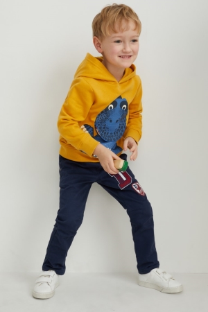 C&A Dinosaur Slim Fit Hosen Jungen Dunkelblau | JGRAC-8052