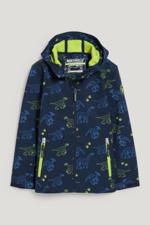 C&A Dinosaur Softshell With Hood Jacke Mädchen Dunkelblau | IQDAM-0827