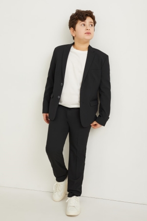 C&A Extended Sizes Mix-and-match Stretch Lycra® Hosen Jungen Schwarz | HIVOU-7398