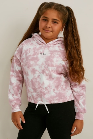 C&A Extended Sizes Multipack Of 2 Hoodie Mädchen Weiß Rosa | CKXIP-4362