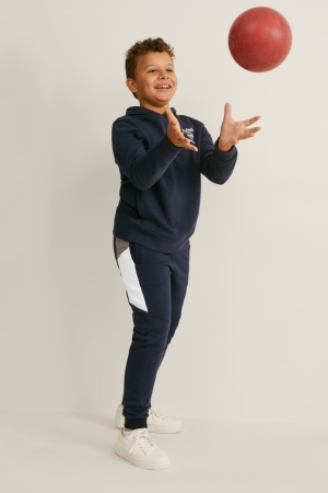 C&A Extended Sizes Multipack Of 2 Joggers Hosen Jungen Dunkelblau | NFBDL-4705