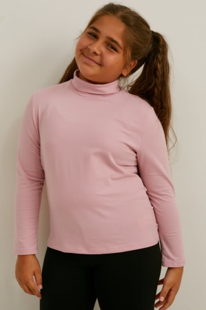C&A Extended Sizes Multipack Of 4 Polo Neck Oberteile Mädchen Weiß | SZXUK-6321