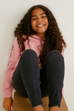 C&A Extended Sizes Schlank Jeans Mädchen Blau Dunkelgrau | IYHOW-9678
