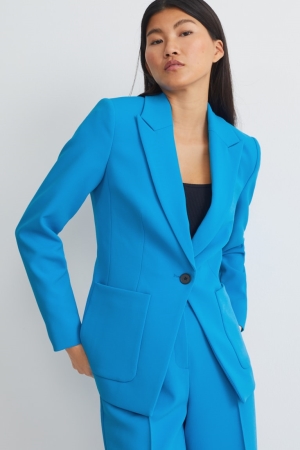 C&A Fitted Recycled Blazer Damen Hellblau | MYCTS-0517