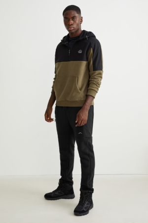 C&A Fleece Joggers Thermolite® Ecomade Recycled Hosen Herren Schwarz | JNMPL-8640