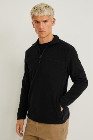 C&A Fleece Recycled Sweatshirts Herren Schwarz | WDFHQ-7914
