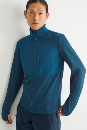 C&A Fleecejacke Jacke Herren Dunkeltürkis | BQLKR-8605