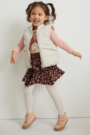 C&A Floral Röcke Mädchen Schwarz | BMOUE-6034