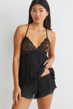 C&A French Knickers Nachtwäsche Damen Schwarz | ZPMGY-1685