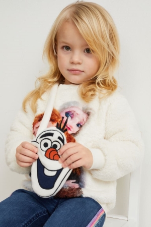 C&A Frozen Set And Bag Recycled Sweatshirts Mädchen Weiß | EDCFH-3907