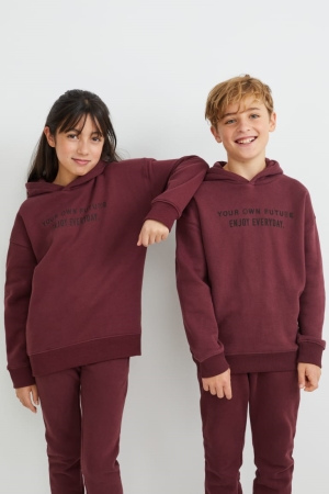 C&A Genderneutral Hoodie Mädchen Bordeaux | IANMP-5638