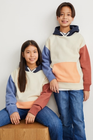 C&A Genderneutral Recycled Hoodie Mädchen Weiß | IHQSM-4965
