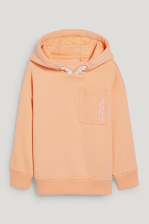 C&A Genderneutral Recycled Hoodie Mädchen Hellorange | MNJFT-9632