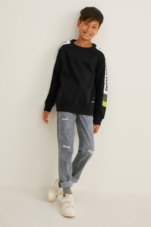 C&A Gerade Jeans Jungen Blau Hellgrau | CLIUH-4567