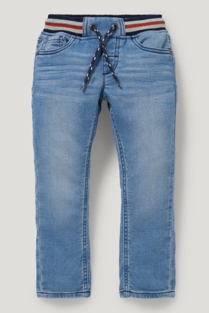 C&A Gerade Organic Baumwoll Lycra® Jeans Jungen Blau | XONDS-1749