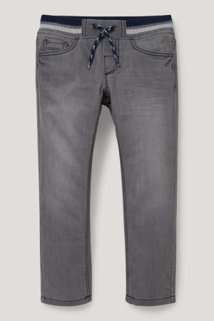 C&A Gerade Thermal Jeans Jungen Grau | RWIOZ-1785