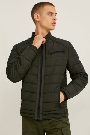 C&A Gesteppt Recycled Jacke Herren Dunkelgrün | EGAKO-5183