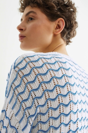 C&A Gestreift Jumper Damen Weiß | NJGMC-9305